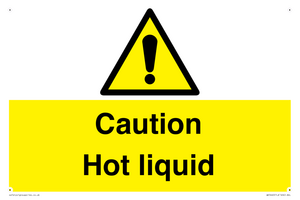 Caution Hot liquid